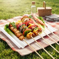 Bâtonnets de bambou biodégradables de qualité alimentaire, écologiques, en sacs de 25 kg, très demandés, pour pique-nique ou barbecue