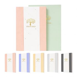 Carnet de luxe en papier épais 80 g/m² avec marque-page en ruban dans un coffret cadeau élégant et avec stylo offert - Product Image 3