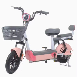Vélo électrique rose mignon 2026 |   Batterie au lithium 48V 12Ah |   Vitesse maximale de 30 km/h |   Vélo électrique urbain deux places pour la famille - Product Image 2