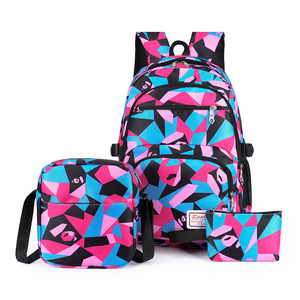 Wholesale New Fashion Multi-color Lightweight Large Capacity Children Teenagers Nylon Backpack Kids School Bags for Girls - Product Image 5