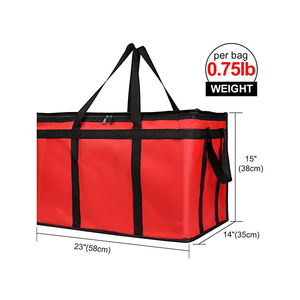 Extra large insulated non woven custom cooler box thermal bag food delivery