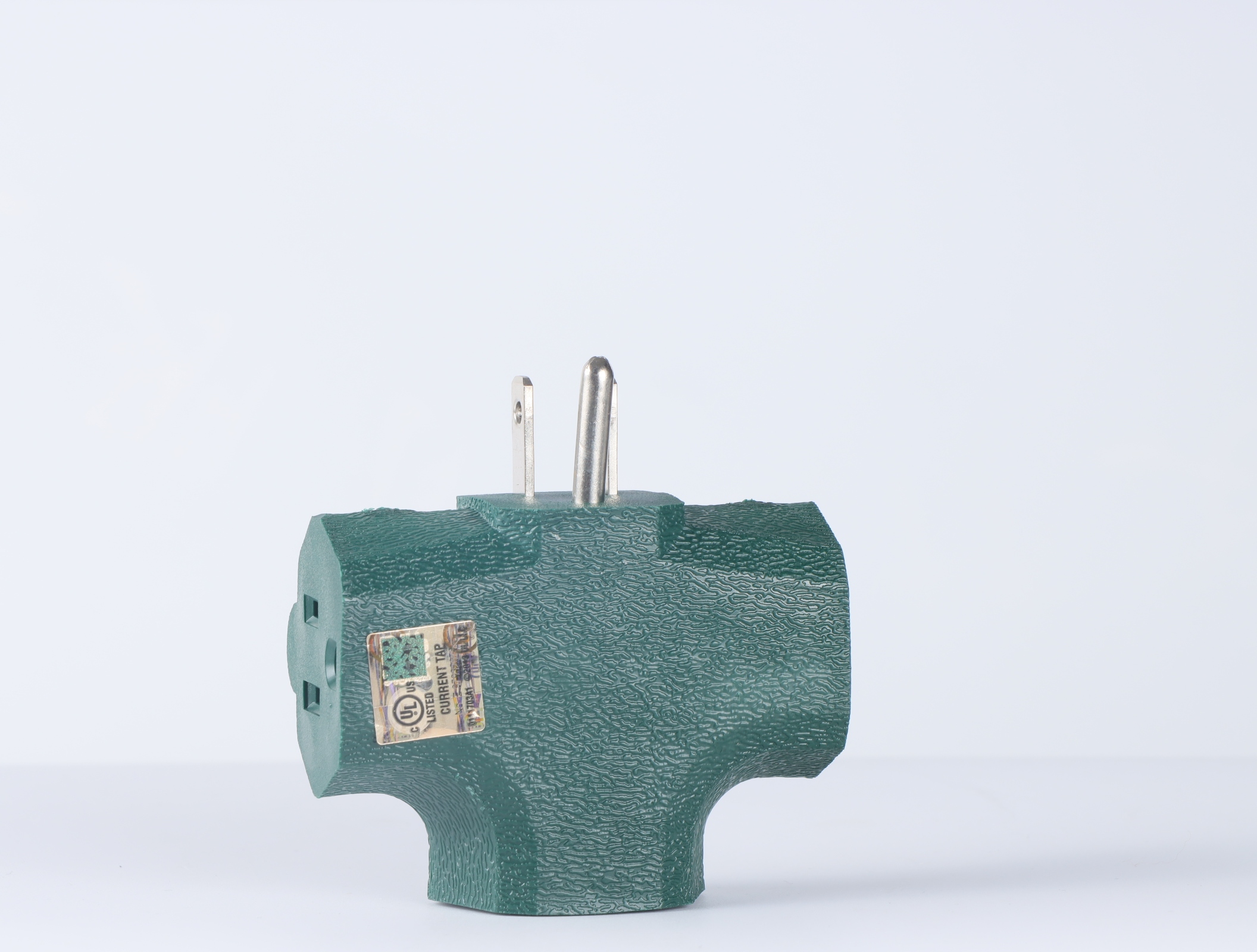 125v 15A <strong>3</strong> Way Splitter Triple <strong>Prong</strong> Wall <strong>Plugs</strong> Adapter <strong>3</strong> <strong>Prong</strong> Outlet Extender T-Shaped Grounding Adapter