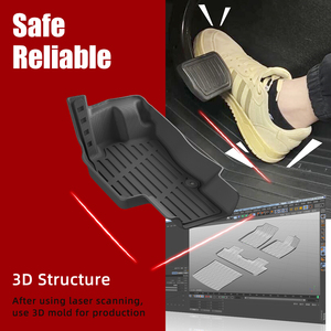 Alfombrillas de Coche TPE 3D, Alfombrillas Impermeables para Todo Clima, Alfombrillas Antideslizantes para <span class=keywords><strong>Audi</strong></span> <span class=keywords><strong>Q3</strong></span> 2024 - Product Image 3