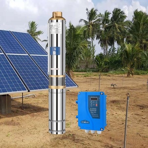 Pompe à eau solaire 125m <span class=keywords><strong>6m3</strong></span>/h 110V 1500W, pompe à eau solaire CC, pompe à eau submersible pour puits profond - Product Image 2
