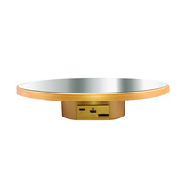 Plateau tournant électrique à 360 degrés de 16/25/32/40 cm, alimenté par batterie/USB, pour la photographie, le streaming en direct, la présentation de bijoux