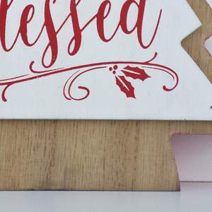 ที่ใส่ภาพคริสต์มาสลอฟท์ปารีส, ของตกแต่งโต๊ะในวันหยุด, อวยพรง่ายๆ, วันหยุดบ้านไร่, ป้ายไม้คริสต์มาสและรูปภาพ - Product Image 6