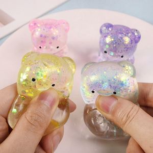 Adorable y Creativo Oso de Malta Transparente Aurora de 4.7cm, Juguete Blandito de TPR, Regalo Antiestrés para Niños y Adultos, para Relajarse - Product Image 2