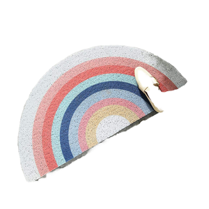 Alfombra Infantil Decorativa para Entrada, Hogar, Hotel, Forma de Arcoíris, Rectangular, Super Absorbente, Antideslizante, de PVC con Mechones - Product Image 1