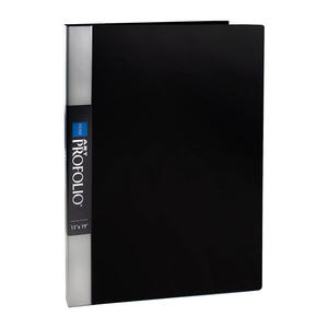 Porte-documents d'art original personnalisé 13x19 48 pages Classeur de présentation Album photo noir Livre - Product Image 1