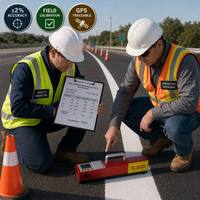 Alat Ukur Retroreflektivitas Garis Jalan RL QD Retroreflectometer Digital Portabel Gagang Panjang