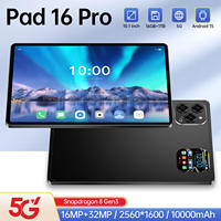 Nouvelle tablette PC Pad 16 Pro 10,1 pouces, écran capacitif, Android 15, processeur MTK Quad Core, 1 To de mémoire, usage professionnel, vente en gros