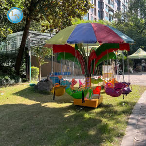 Atractivo equipo de entretenimiento para niños, <span class=keywords><strong>silla</strong></span> voladora eléctrica de 8 asientos con luz y música, Mini carrusel para niños - Product Image 1