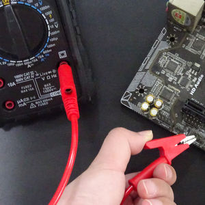 Cleqee P1037 4Mm Steker Pisang Ke Buaya Klip Uji Memimpin Kit Klem Buaya Multimeter Kabel 1M Kawat 1000V/15A - Product Image 2