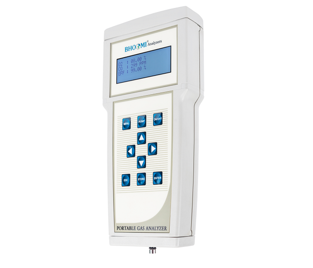 Portable Flue Gas Analyzer BI 120 with O2 CO SO2 NO Gas Sensors for Boiler Furnace Combustion Analysis and Industrial Monitoring
