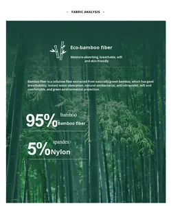 رومبير للأطفال الرضع والصغار من الخيزران المحبوك بسحاب مزدوج الاتجاه للخريف، بدلة نوم كاجوال للجنسين - Product Image 3
