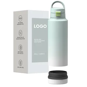 32oz 40oz Stainless Steel Vacuum Insulated Bottle With Compartment Storage Cabinet