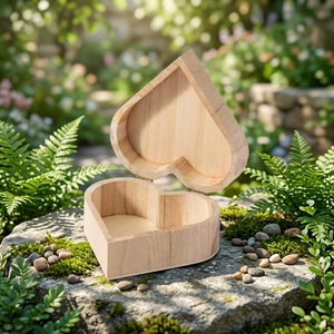 Boîte <span class=keywords><strong>en</strong></span> <span class=keywords><strong>bois</strong></span> naturel <span class=keywords><strong>en</strong></span> forme de cœur avec couvercle <span class=keywords><strong>à</strong></span> charnières, boîte <span class=keywords><strong>à</strong></span> <span class=keywords><strong>bijoux</strong></span> <span class=keywords><strong>en</strong></span> <span class=keywords><strong>bois</strong></span> vierge <span class=keywords><strong>en</strong></span> forme de cœur pour cadeau de demande <span class=keywords><strong>en</strong></span> mariage, emballage artisanal DIY - Product Image 5