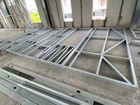 Construcción de una estructura de acero Industrial, prefabricada, almacén