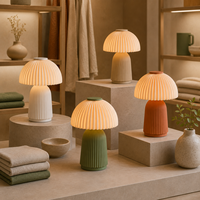 Lampe de table LED DC/AC rechargeable, écologique, imprimée en 3D sur mesure, à intensité variable en continu, avec options d'emballage couleur pour marque privée
