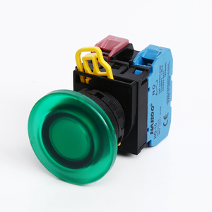 Interrupteur à bouton-poussoir en plastique 22MM, 10A 1NO1NC, à enclenchement momentané, pour démarrage et arrêt, rouge et vert - Product Image 3