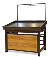 Fabriek Directe Verkoop Hout En Ijzer Fruit & Groente Display Plank Staan Fruitrek
