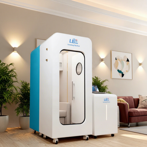 غرفة أوكسجين مضغوط للاستخدام المنزلي 1.5 ضغط جوي Q335 من الفولاذ المقاوم للضغط تتسع لشخص واحد بتركيز أكسجين 93%3% - Product Image 1