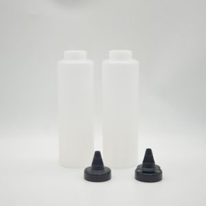 Wholesale Transparent PE Plastic Sauce Bottle Glue Bottle Squeeze Bottle for Ketchup Marinades Glue 60ml 120ml 180ml - Product Image 6