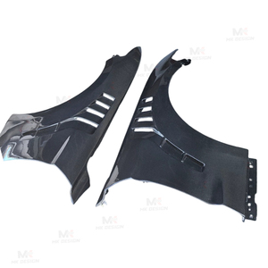 Ailes latérales en fibre de carbone, garde-boue, kits de carrosserie pour Ford <span class=keywords><strong>Mustang</strong></span> 2015-2023, extensions d'ailes avant ventilées, style automobile - Product Image 4