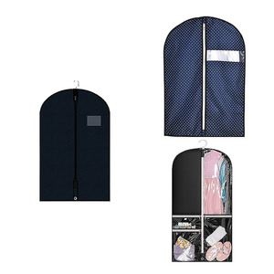 OEM sang trọng biểu tượng tùy chỉnh da Oxford Hanger trường hợp bộ, du lịch tàu sân bay cho Mens quần áo phù hợp với vải thô Bìa túi may mặc/ - Product Image 6