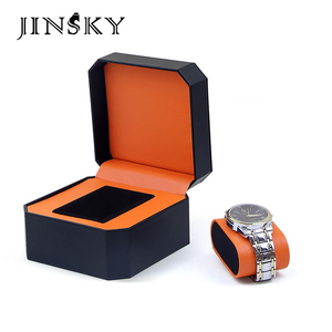 Boîte à montre en cuir PU octogonale de haute qualité, boîte de rangement pour une seule montre, boîte cadeau pour hommes et femmes, montre de business - Product Image 2