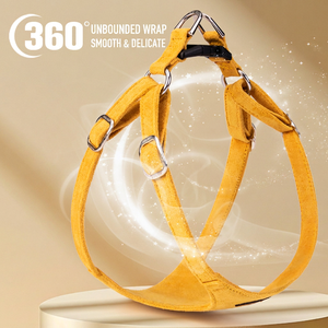 <b>Pet</b> <b>Harness</b> Adjustable Chest Strap For Small Dogs 1-16 Lbs Yellow Dropshipping Comfortable Touch - Product Image 2
