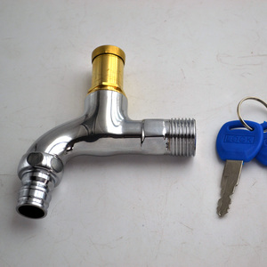 Factory Outlet Zinc Material Outdoor Garden Water <strong>Tap</strong> <strong>Lock</strong> 2/1 Anti-theft Faucet with <strong>Lock</strong> Key for Basin Use - Product Image 4