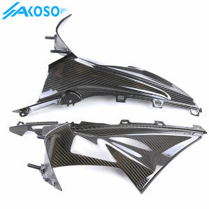 AKOSO Carénage <span class=keywords><strong>de</strong></span> <span class=keywords><strong>moto</strong></span> en fibre <span class=keywords><strong>de</strong></span> carbone protégé contre les UV, tableau <span class=keywords><strong>de</strong></span> bord, carénages latéraux supérieurs pour <span class=keywords><strong>BMW</strong></span> S1000RR S1KRR 2019-2024 - Product Image 2