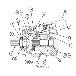 428F2 434F2 427F2 Hydraulic <b>Pump</b> 455-7978 4557978 Backhoe Loader <b>PUMP</b> GP-PISTON Construction Machinery <b>Parts</b> - Product Image 2