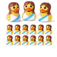 Canard en plastique gommé, cadeau de Pâques pour les enfants de 0 à 24 mois, unisexe, pour les cadeaux de l'école du dimanche
