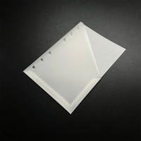 Enveloppes à monnaie en PP/PVC givré A6, A7, A9, pochette à feuilles mobiles perforée, enveloppe à monnaie, pochette de budget, pochette à fermeture éclair