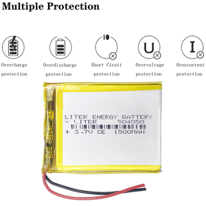 Batterie 504050 adaptée, 3,7 V, 1500 mAh, batteries rechargeables Li-polymère, UN38.3, IEC62133, MSDS - Product Image 4
