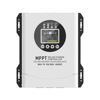 Controlador de Carga Solar MPPT Y&H QM-120 120A, Automático 24V-96V, Máx. PV 480VDC, >98% de Eficiencia, IP21 Impermeable, para Baterías de Plomo-Ácido y Litio