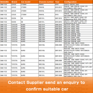 SAM-1132 MASUMA Auto accesorios de piezas de montaje del puntal amortiguador de ACU20L 2AZFE 48609-12500 para LEXUS CT200H - Product Image 3