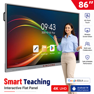 Pizarras Interactivas Inteligentes con IA de 55, 65, 75, 86 y 98 Pulgadas, 4K, <span class=keywords><strong>Google</strong></span> EDLA, para Enseñanza, Fabricadas en China, OEM/ODM, en Venta - Product Image 1