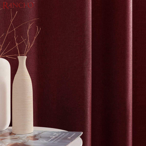 Rideaux en lin prêts à l'emploi pour hôtel, de qualité supérieure, à prix avantageux, de la marque Rancho Factory Direct Supply, à haute occultation, de couleur unie, pour salon - Product Image 3