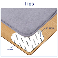 Lot de 4 fixateurs de tapis, autocollants antidérapants double face lavables pour tapis, bande adhésive pour coins de tapis, pour sols en bois dur