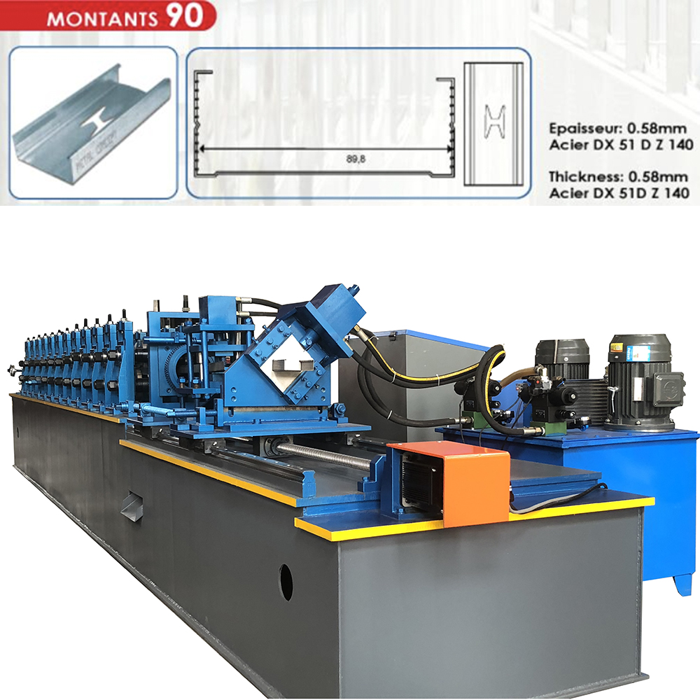 Drywall C-profile and U-profile Roll Forming Machine Stud and Truck Forming Machine Zhongtuo Machinery