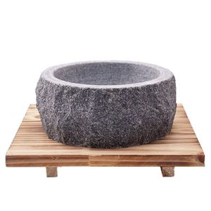 Natural Stone Bowl Korean Style Heat Resistant For Bibimbap And Noodles 2.1-4L Capacity Home Use - Product Image 1