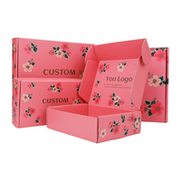 Boîte d'emballage en papier imprimé avec logo personnalisé, carton ondulé, carton découpé à l'emporte-pièce, boîte postale d'expédition kraft pliable