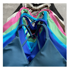 2023セクシープラスサイズ<span class=keywords><strong>XXXL</strong></span>女性用ストレッチストラップヨガランニングワークアウトアクティブクロスフィットトップス女性用流行 - Product Image 4