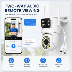 Dual Lens WiFi Security <strong>Camera</strong> Outdoor PTZ IP <strong>Camera</strong> with Motion Tracking Full Color Night Vision RJ45 IP66 - Product Image 4