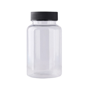 Transparent Wide Mouth Plastic <b>Bottle</b> 30ml <b>50ml</b> 100ml Pet Liquid Dispensing <b>Bottle</b> Black Cap Sealed Sample <b>Bottle</b> - Product Image 2