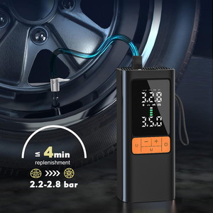<span class=keywords><strong>Compresseur</strong></span> d'air portable sans fil pour pneus de voiture avec moniteur de pression, affichage numérique, lumière d'urgence et arrêt automatique - Product Image 2
