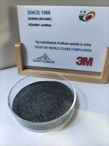 Poudre de carbure de silicium <span class=keywords><strong>noir</strong></span> lavée haute pureté 98,5 %, granulométrie P80 P90 P100 P120 P150 100 Mesh - Product Image 4